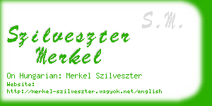 szilveszter merkel business card